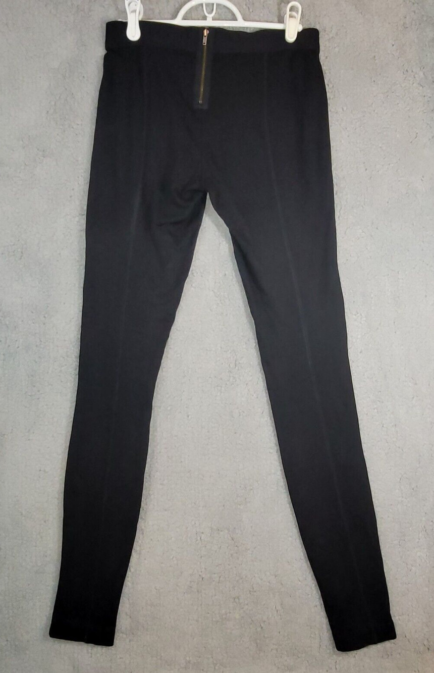 J Crew Womens Leggings Sz 00R Black Stretch Casual Zipper